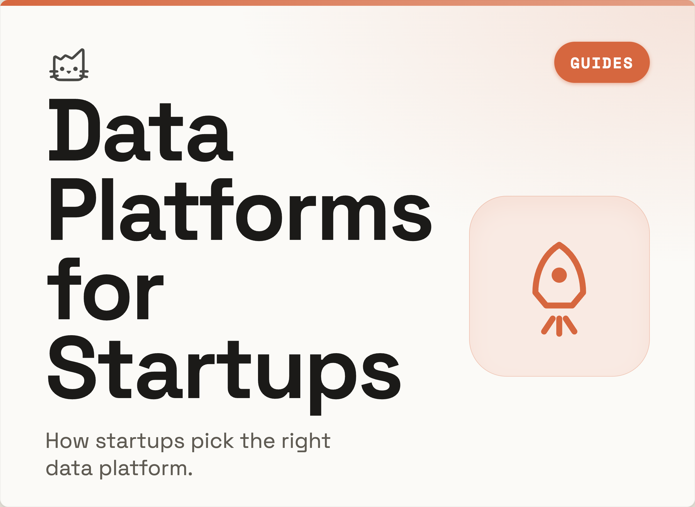 How Startups Can Choose the Right Data Platform