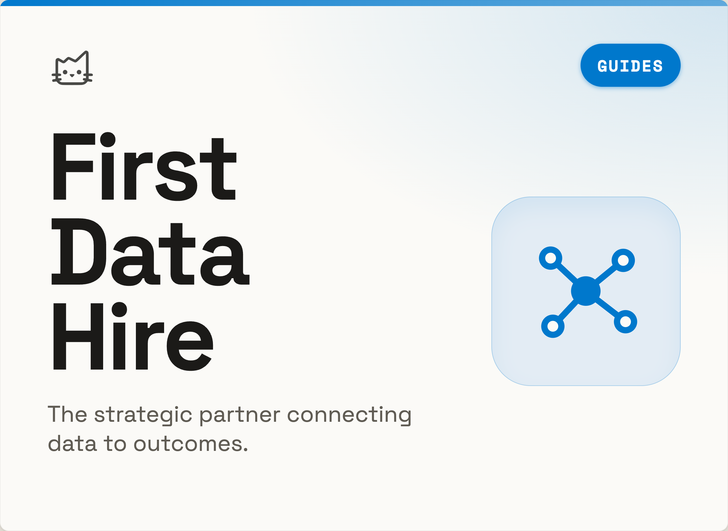 The First Data Expert in a Startup