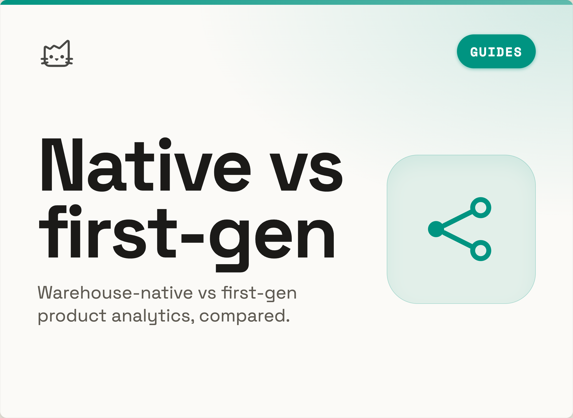 Warehouse Native vs. First-Generation Product Analytics
