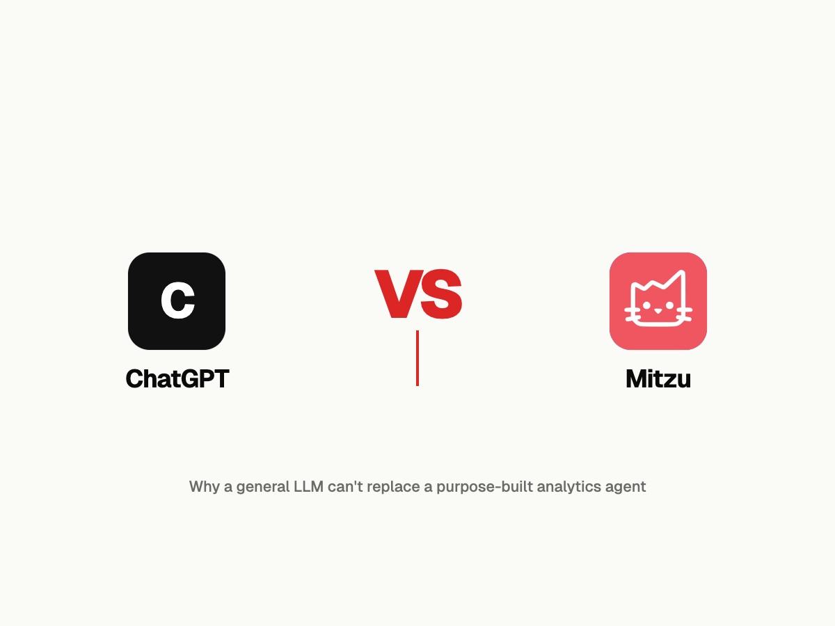 ChatGPT vs AI Analytics Agent: Which One Gives Reliable Business Answers?