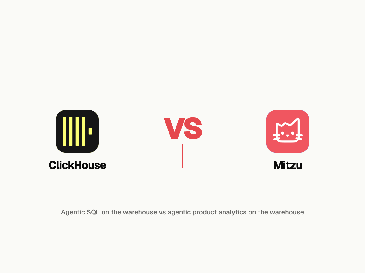 ClickHouse AI vs Mitzu: Agentic SQL on the Warehouse vs Agentic Product Analytics on the Warehouse