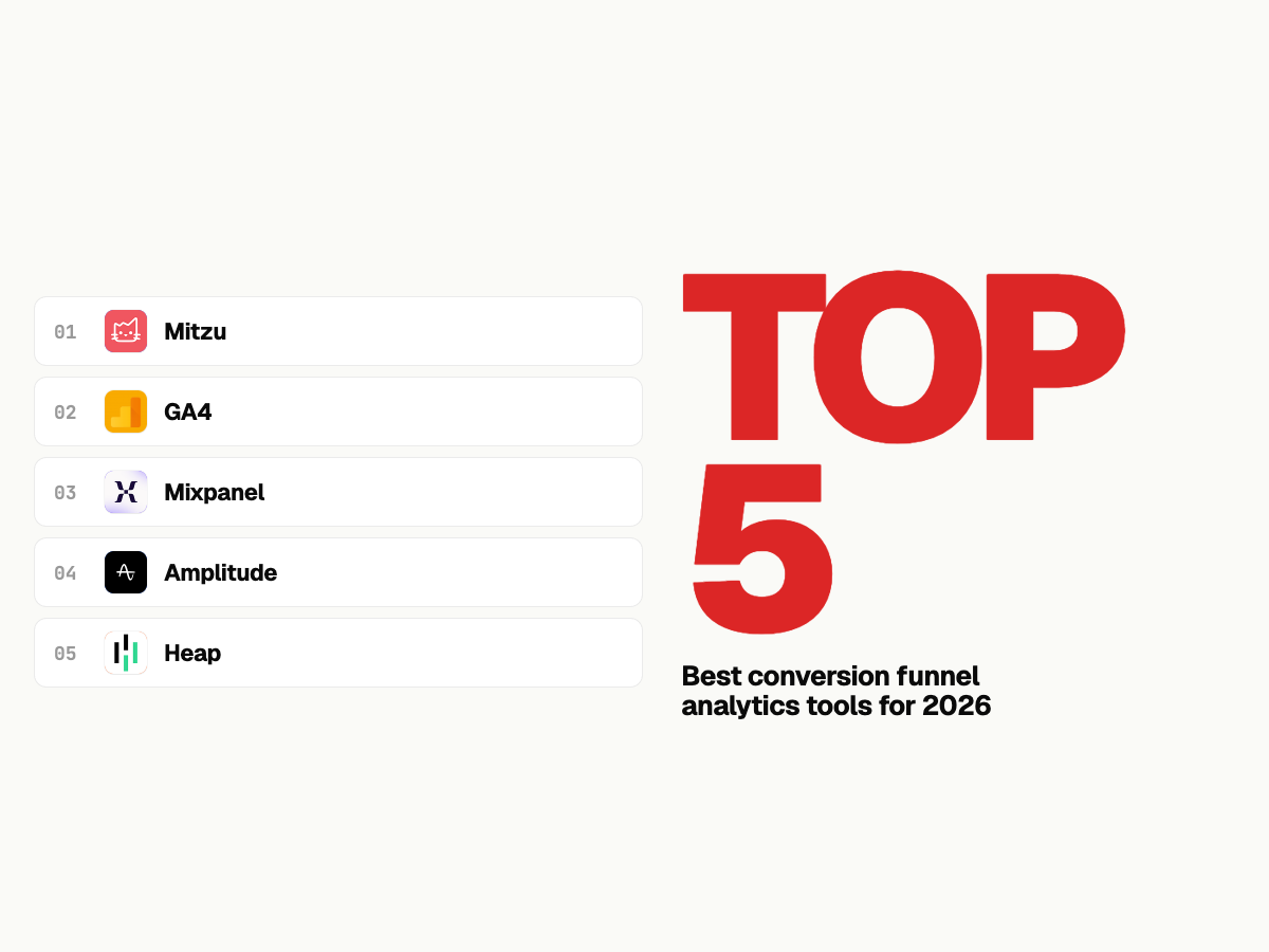 Best Conversion Funnel Tools (2026): Find Drop-Offs Faster